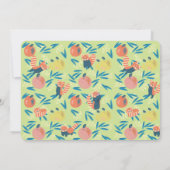 Red Panda Lime Green Baby Dusche Einladung (Rückseite)