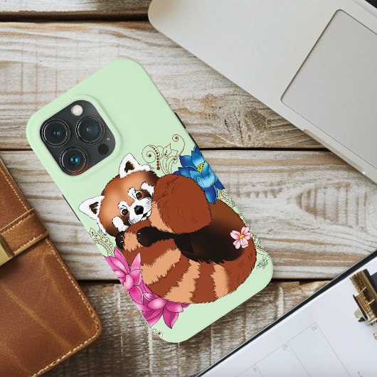 Red Panda Lotus Blume Henna Case-Mate iPhone Hülle