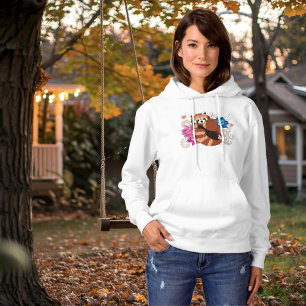 Red Panda Lotus Blume Henna Hoodie