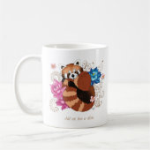 Red Panda Lotus Blume Henna Kaffeetasse (Links)