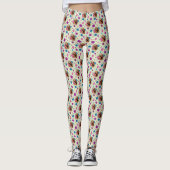 Red Panda Lotus Blume Henna Leggings (Vorderseite)