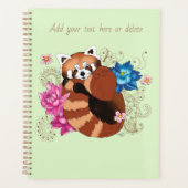 Red Panda Lotus Blume Henna Planer (Vorderseite)
