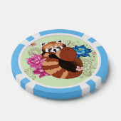 Red Panda Lotus Blume Henna Pokerchips (Einzeln)
