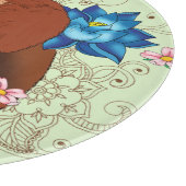 Red Panda Lotus Blume Henna Schneidebrett (Ecke)