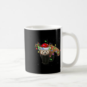 Red Panda Lover Xmas Lighting Santa Red Panda Chri Kaffeetasse