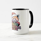 Red Panda Merry Christmas 12/25/25 Tasse (VorderseiteRechts)