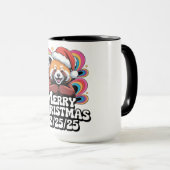 Red Panda Merry Christmas 12/25/25 Tasse (VorderseiteRechts)