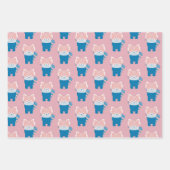 Red Panda mit Maskenmuster Geschenkpapier Set (Vorderseite 3)