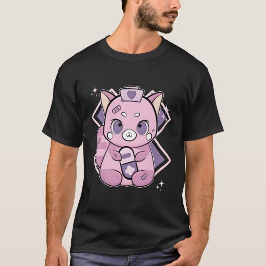 Red Panda mit Medicine Yami Kawaii T-Shirt (Vorderseite)