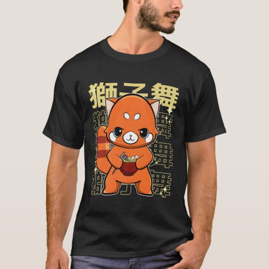Red Panda mit Ra T-Shirt (Vorderseite)
