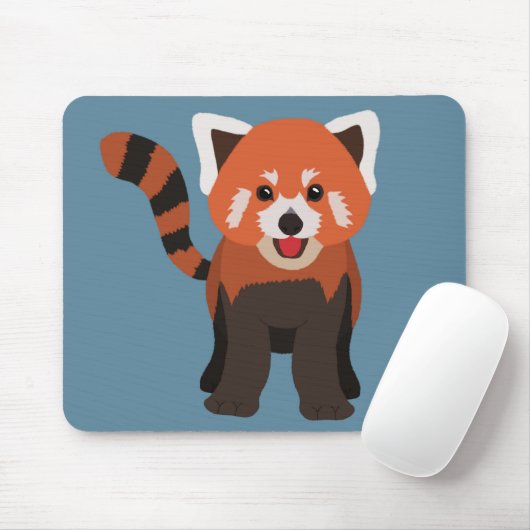 Red Panda Mousepad (Mit Mouse)