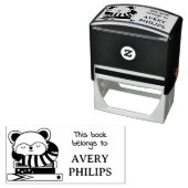 Red Panda Napping Dieses Buch gehört Permastempel (Beispiel)