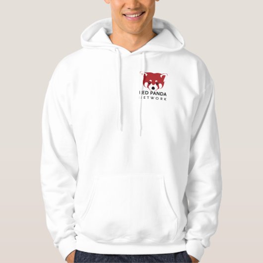 Red Panda Network Zip Hoodie - Light (Vorderseite)