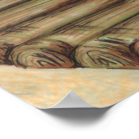 Red Panda Nom Poster (Ecke)