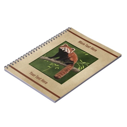 Red Panda Notizblock (Linke Seite)