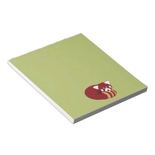 Red Panda Notizblock (angewinkelt)