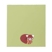 Red Panda Notizblock (Vorderseite)