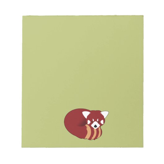 Red Panda Notizblock (Vorderseite)