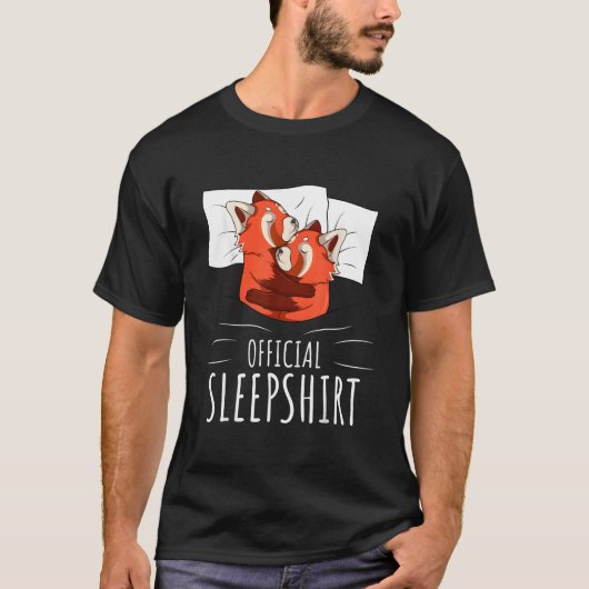 Red Panda Official Sleep T-Shirt (Vorderseite)