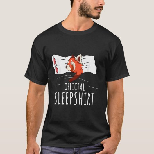 Red Panda Offiziell Sleep T-Shirt (Vorderseite)