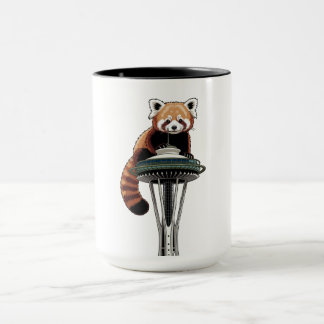 Red Panda on Seattle Space Needle Tasse