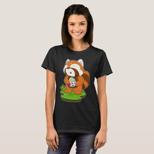 Red Panda Osterei T-Shirt (Vorne ganz)