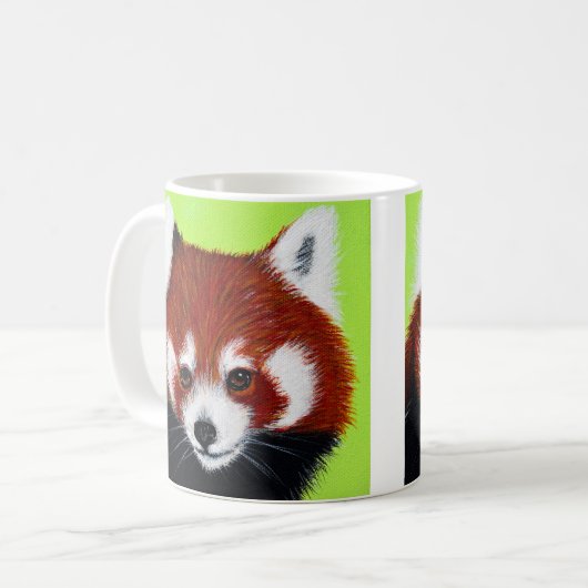 Red Panda Painting Kaffeetasse (Vorderseite Links)