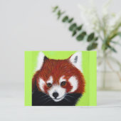 Red Panda Painting Postkarte (Stehend Vorderseite)