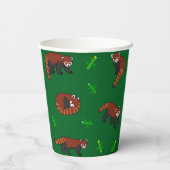 Red Panda Pappbecher (Rückseite)