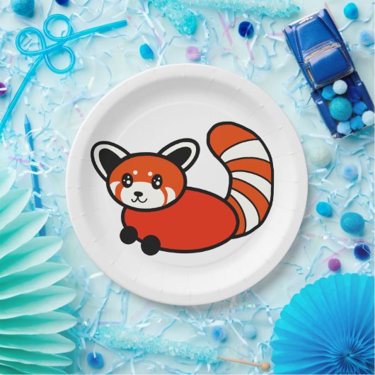 Red Panda Pappteller (Party)