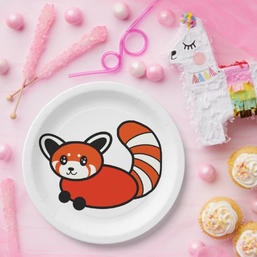 Red Panda Pappteller (Party)