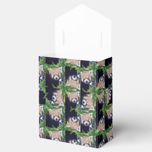 Red Panda Pattern Geschenkschachtel (Geöffnet)