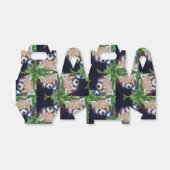 Red Panda Pattern Geschenkschachtel (Ungefaltet)