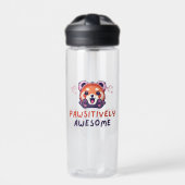 Red Panda Pawsihaft Phantastisch Trinkflasche (Vorderseite)
