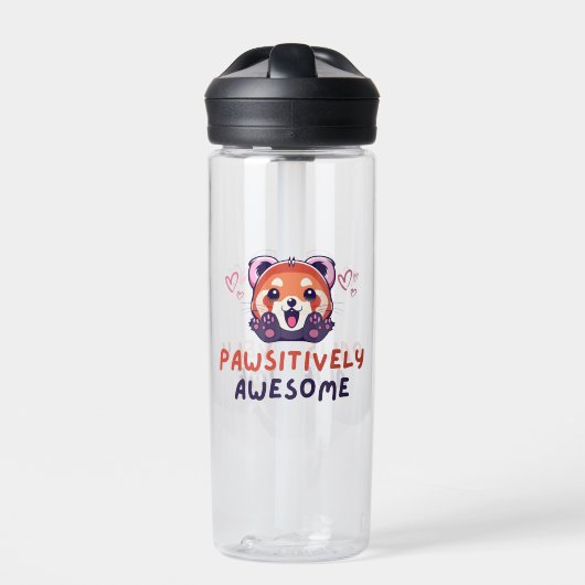 Red Panda Pawsihaft Phantastisch Trinkflasche (Vorderseite)