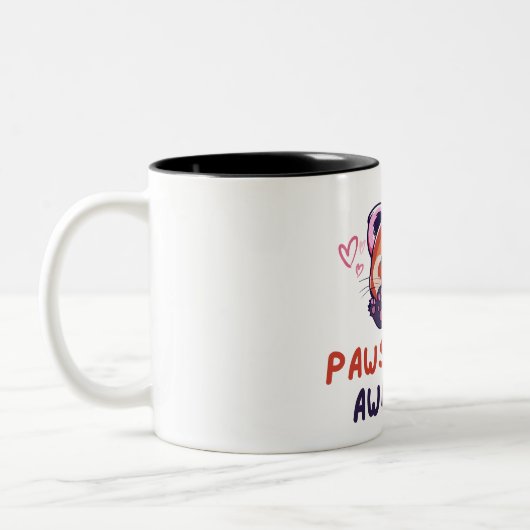 Red Panda Pawsihaft Phantastisch Zweifarbige Tasse (Links)