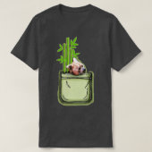 Red Panda Pocket Bamboo T-Shirt (Design vorne)