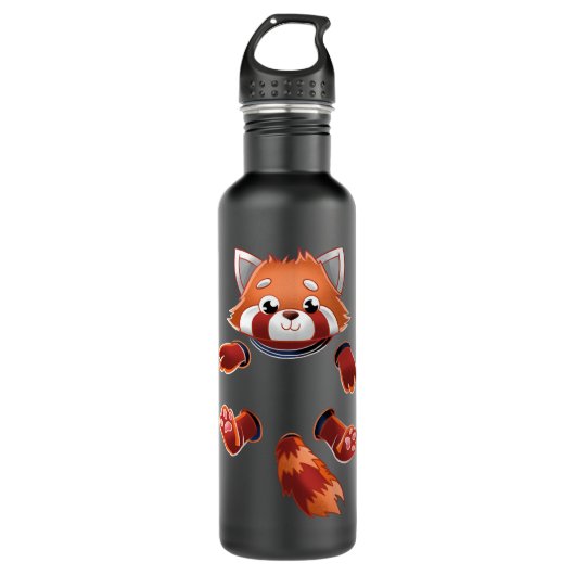 Red Panda - Pocket Edelstahlflasche (Vorderseite)
