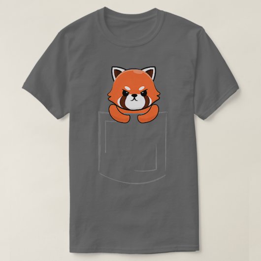 Red Panda Pocket für Panda Liebhaber von Red Panda T-Shirt (Design vorne)