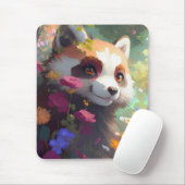 Red Panda Portrait Tiermalerei Wildlife Forest Mousepad (Mit Mouse)