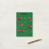 Red Panda Post-it Klebezettel (Auf Schreibtisch)