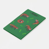 Red Panda Post-it Klebezettel (angewinkelt)