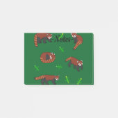 Red Panda Post-it Klebezettel (Vorderseite)