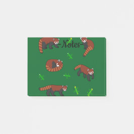 Red Panda Post-it Klebezettel