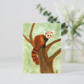 Red Panda Postcard Postkarte (Stehend Vorderseite)