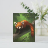 Red Panda Postcard Postkarte (Stehend Vorderseite)