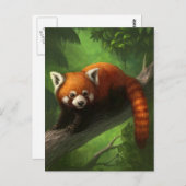 Red Panda Postcard Postkarte (Vorne/Hinten)