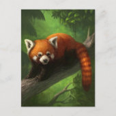 Red Panda Postcard Postkarte (Vorderseite)