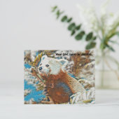 Red Panda Postcard Postkarte (Stehend Vorderseite)