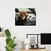 Red Panda Poster (Heimbüro)